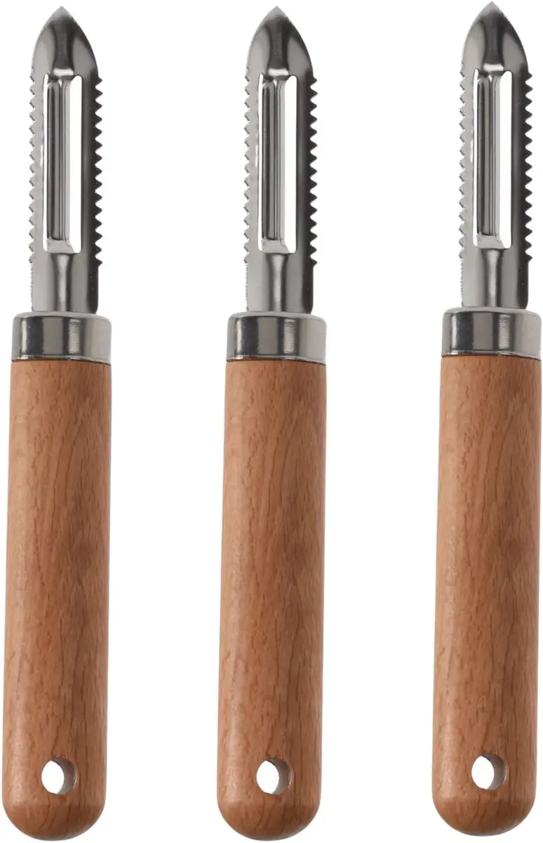 Excellent Houseware Fruit- en Aardappelschilmes 3-delig