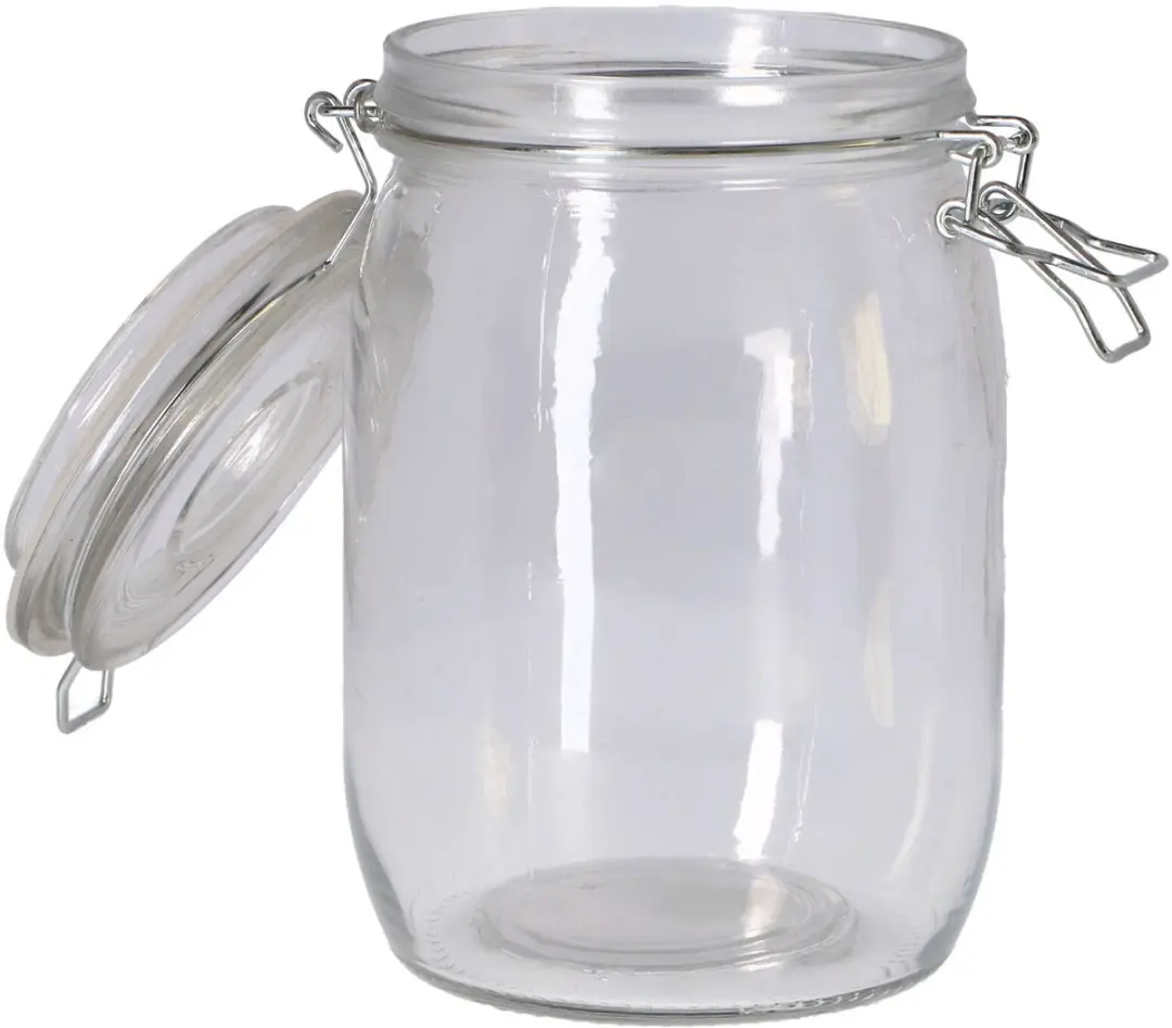 Excellent Houseware Weckpot Glas 1000ml - Transparant