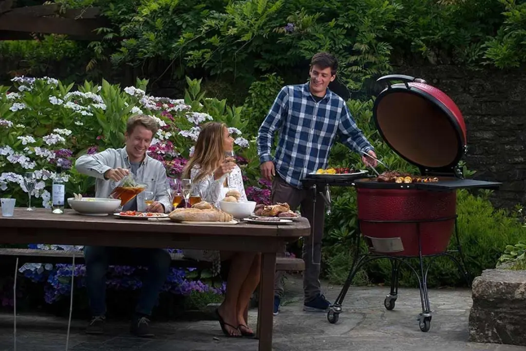 Kamado Joe Big Joe I - 46cm Rood met onderstel
