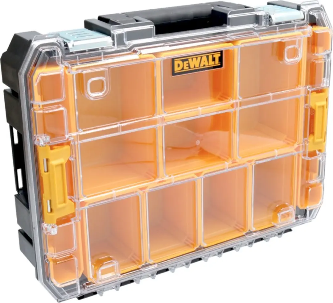 DeWalt DWST82968-1 Premium Organiser TSTAK - 7,8L - 8 Vakken - Geel/Zwart