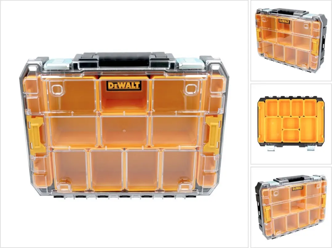 DeWalt DWST82968-1 Premium Organiser TSTAK - 7,8L - 8 Vakken - Geel/Zwart