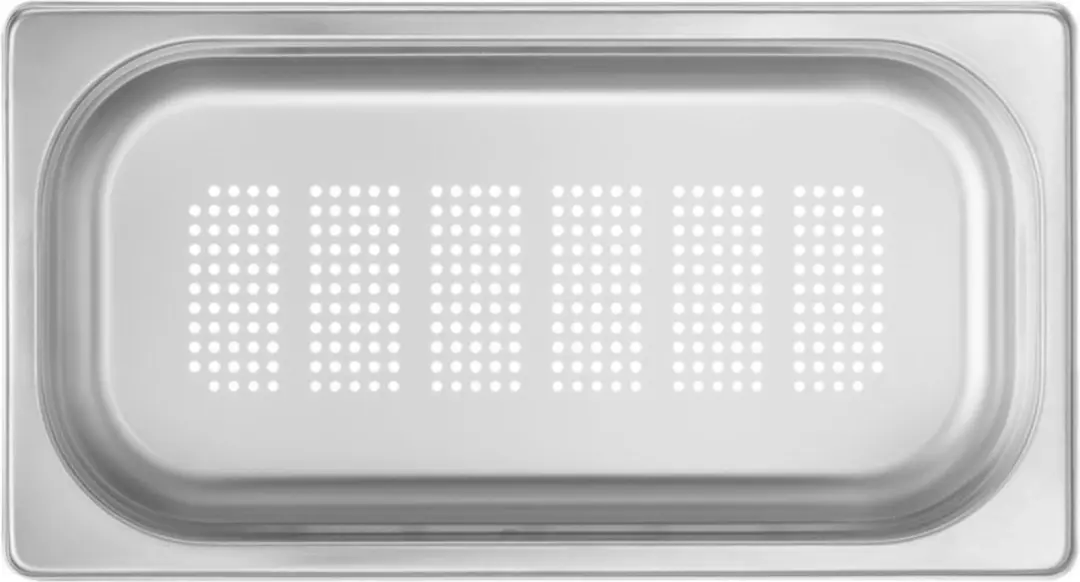 HENDI Gastronormbak 2,5L - Geperforeerd - 65mm - Roestvrij staal