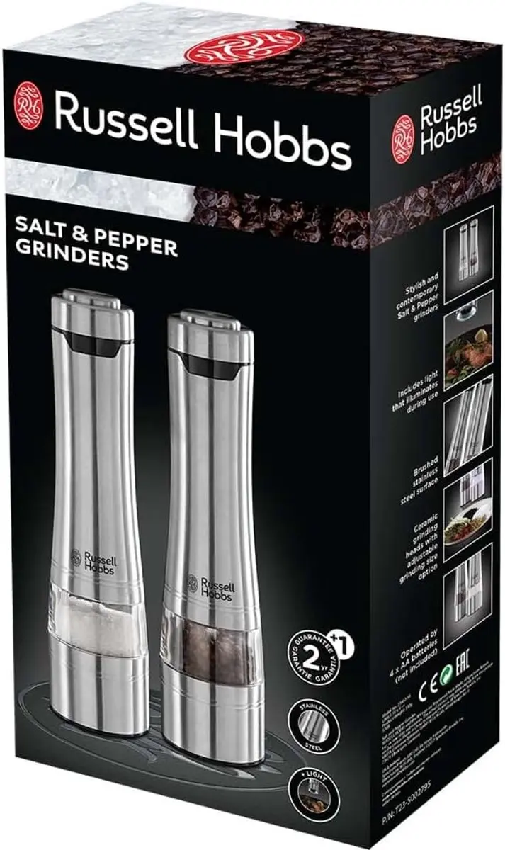 Russell Hobbs Peper- en Zoutmolen Set - Zilver