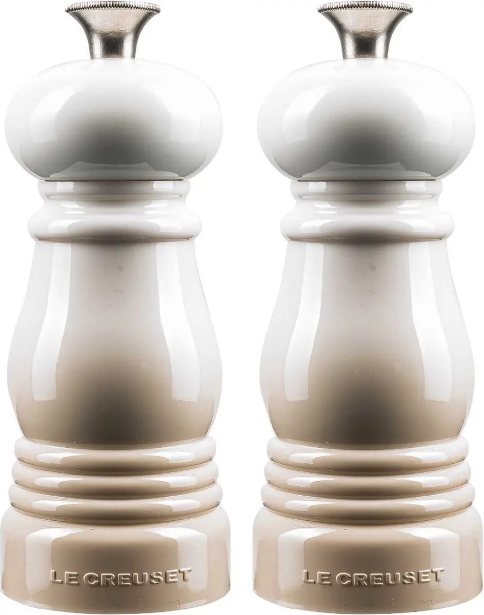 Le Creuset Mini Peper- en Zoutset Meringue 12cm