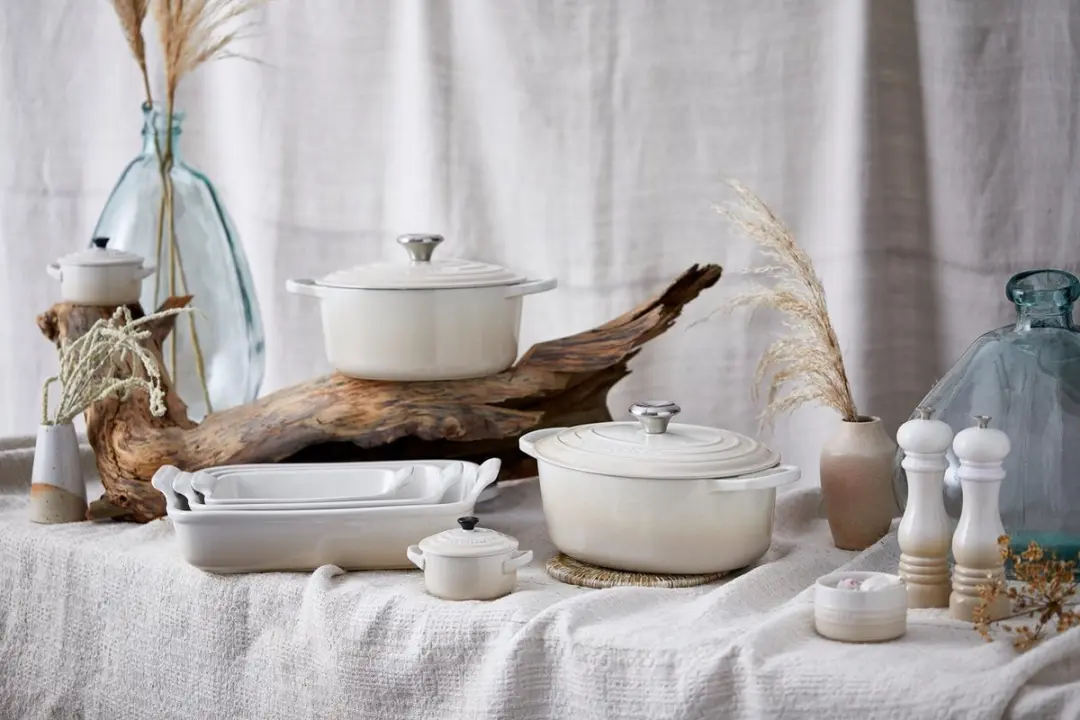 Le Creuset Mini Peper- en Zoutset Meringue 12cm - 2 Stuks - Crème