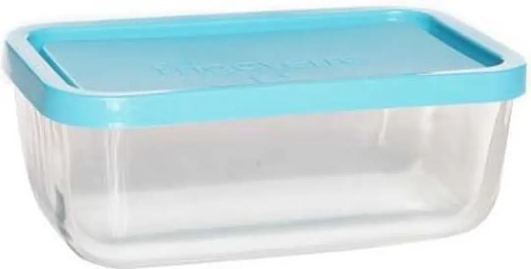 Bormioli Rocco Frigoverre Voorraaddoos - 21x13cm - Blauw - 8 Stuks