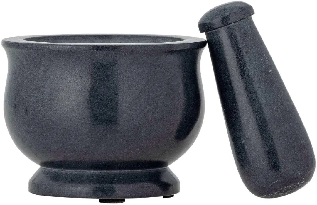 Bloomingville Vijzel Zeepsteen Aprilla - 10cm - Grijs