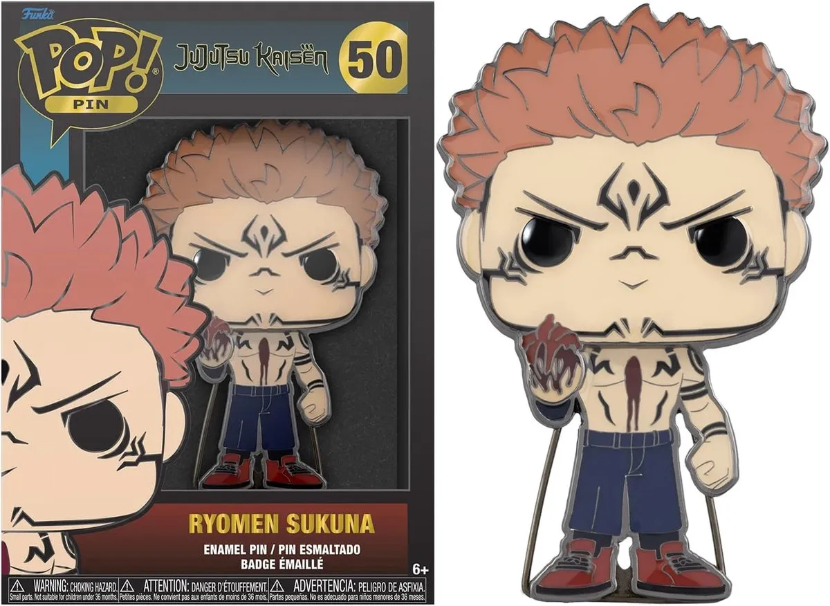 Funko POP! Ryomen Sukuna Pin - 10cm - Multicolor