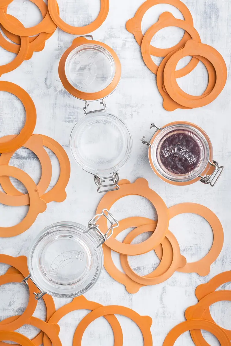 Kilner Rubberen Weckpotringen Standaardmaat - 6 Stuks - Oranje