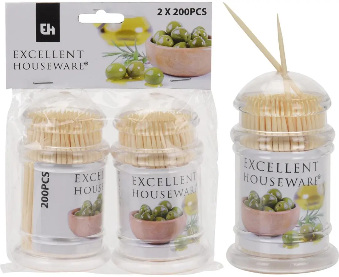 Excellent Houseware Cocktailprikkerset 400 Stuks