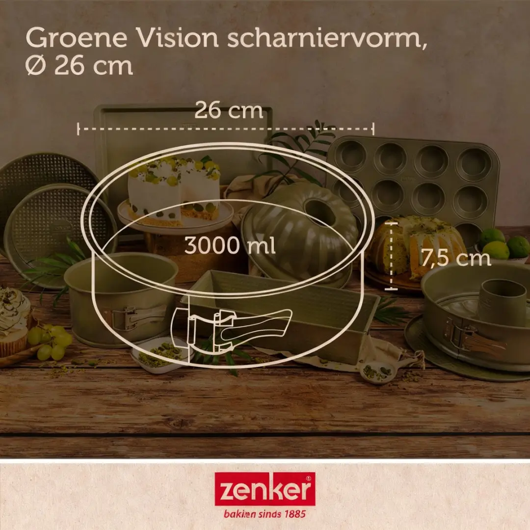 Zenker Bakkersset Groente - 26cm Springvorm & Accessoires