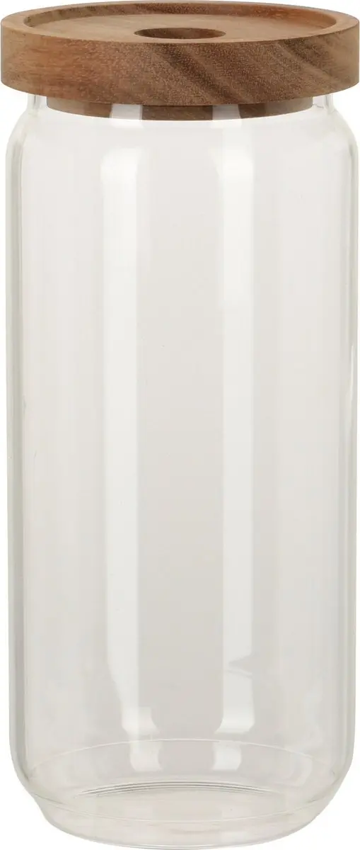 Excellent Houseware Glazen Voorraadpot 1000ml - 4-delig
