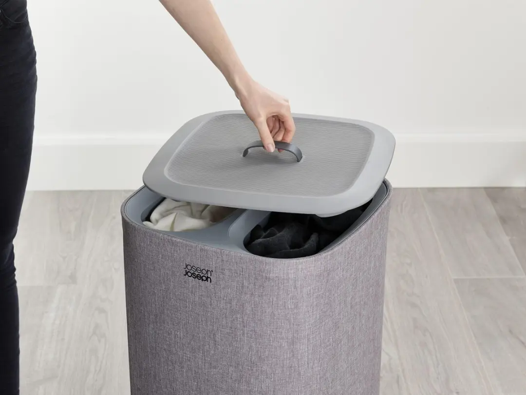 Joseph Joseph Tota Wasmand 60L - 2 Compartimenten Grijs
