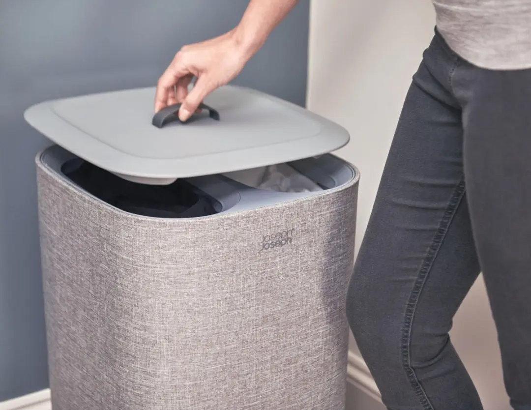 Joseph Joseph Tota Wasmand 60L - 2 Compartimenten Grijs