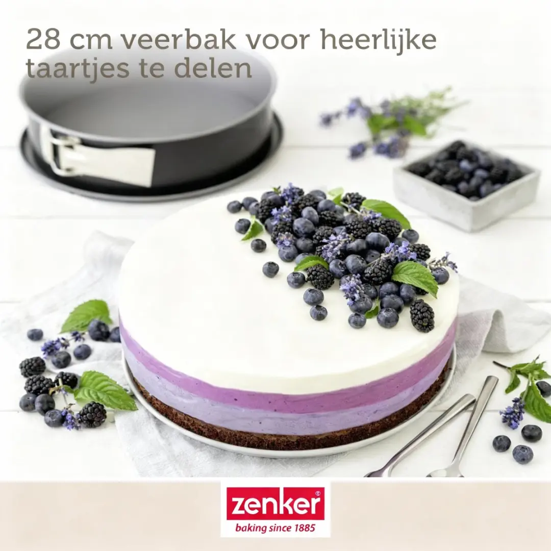 Zenker Energy Springvorm 28cm - Staal - Grijs