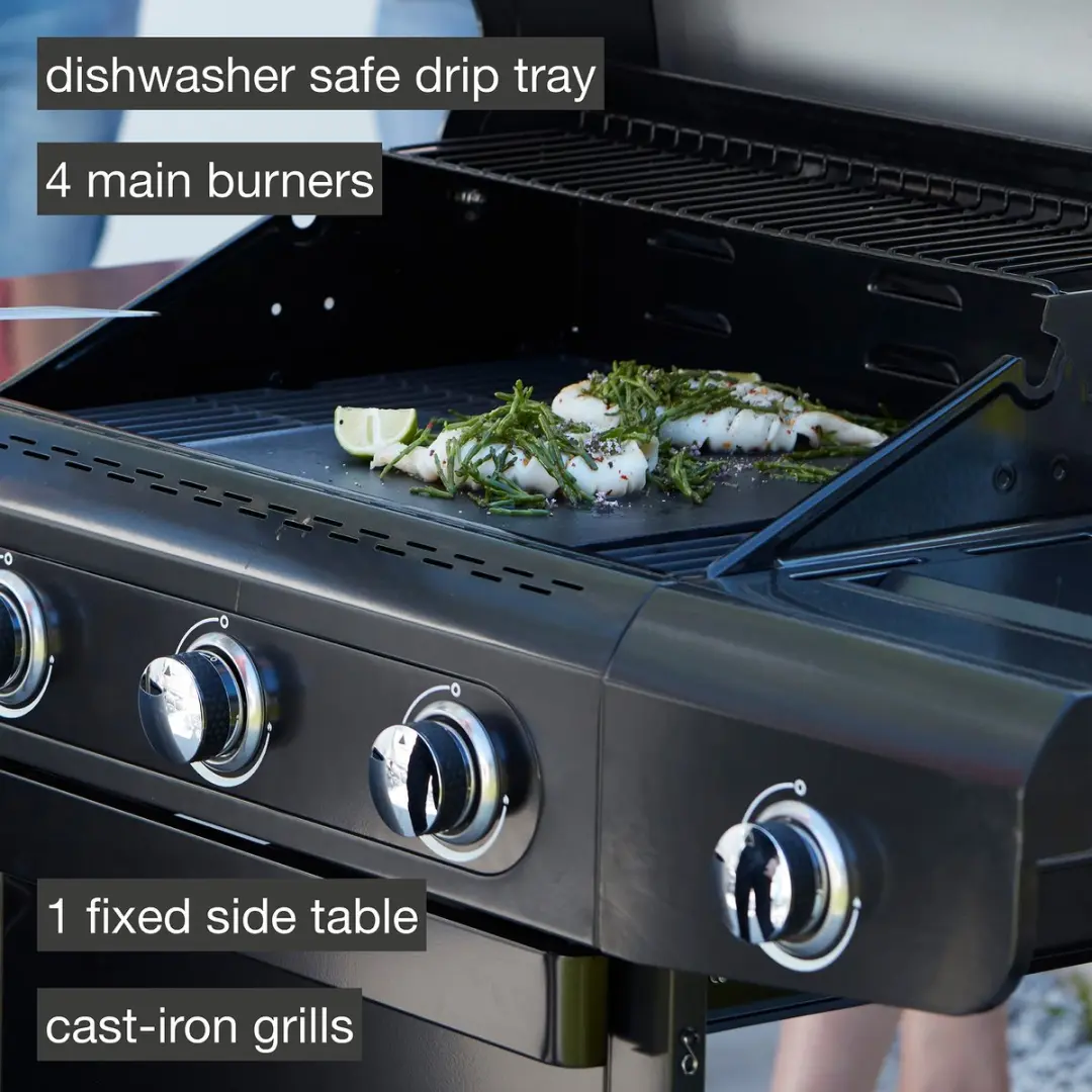 Barbecook Siesta 412 Gas BBQ - 4 Branders - 14 Burgers