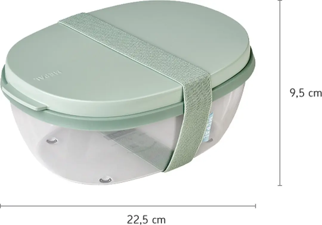 Mepal Ellipse Saladebox Nordic Pink - 1,9L