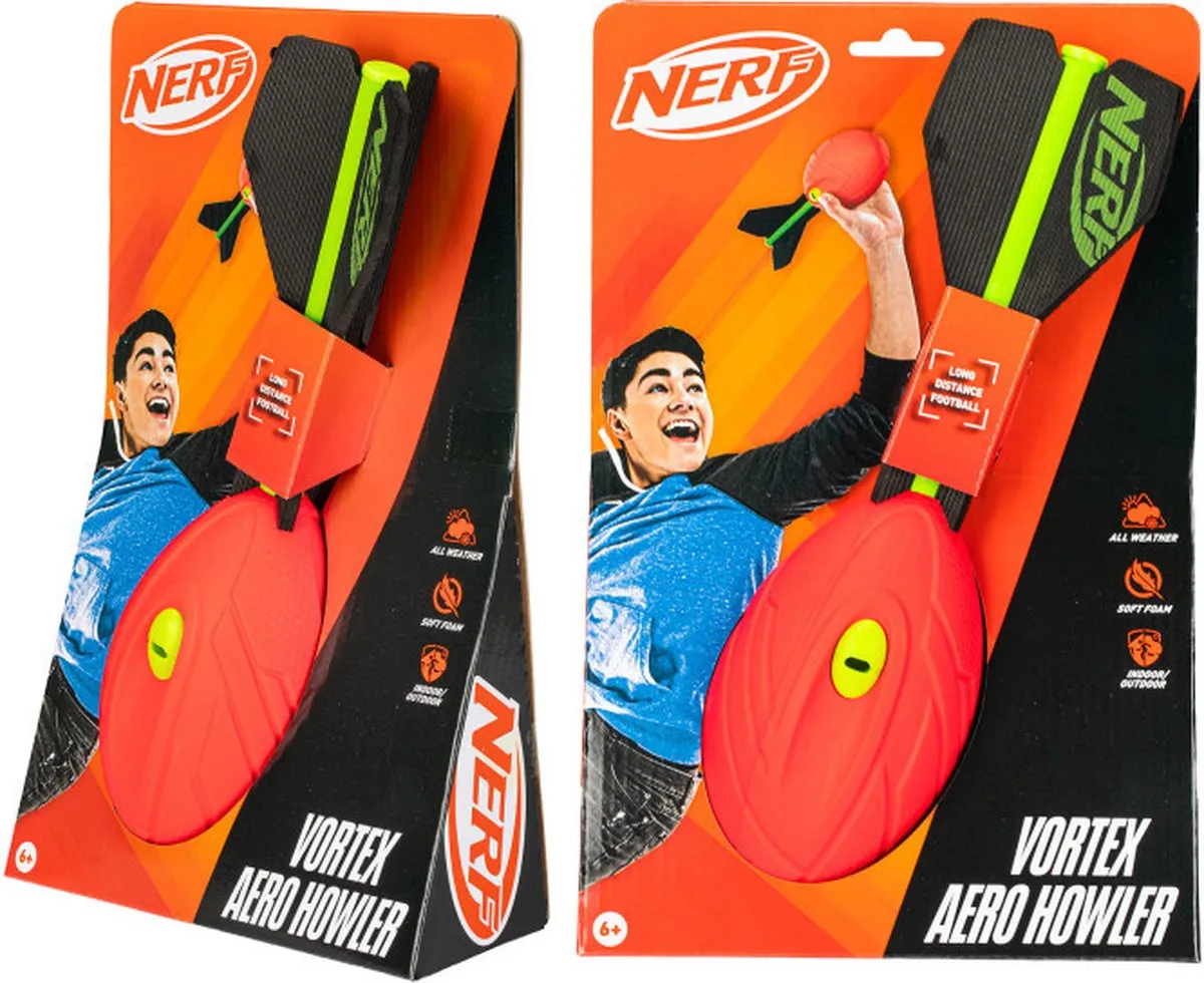 Nerf Vortex Aero Howler JVORGR23 Werpbal - Rood 32cm - afbeelding 6 van 6