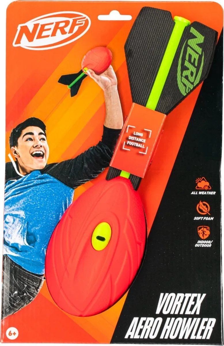 Nerf Vortex Aero Howler JVORGR23 Werpbal - Rood 32cm