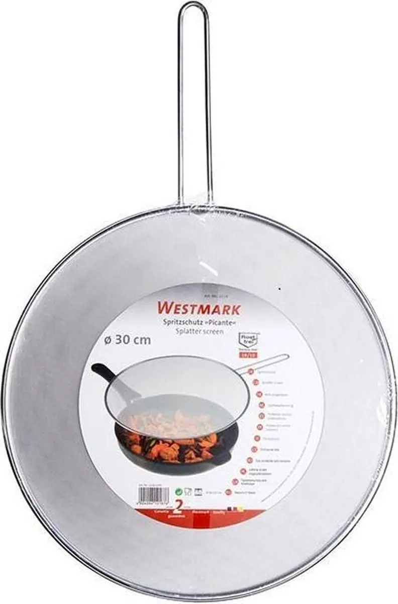 Westmark Antispatdeksel Picante 30cm - Roestvrij staal