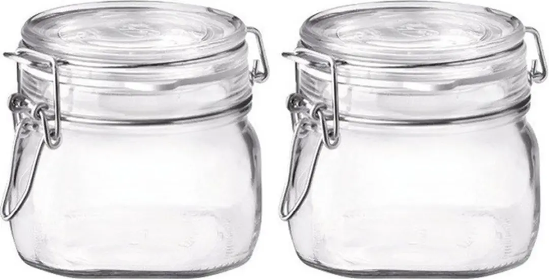 Bormioli Rocco Weckpotten 500ml - 2 Stuks - Transparant
