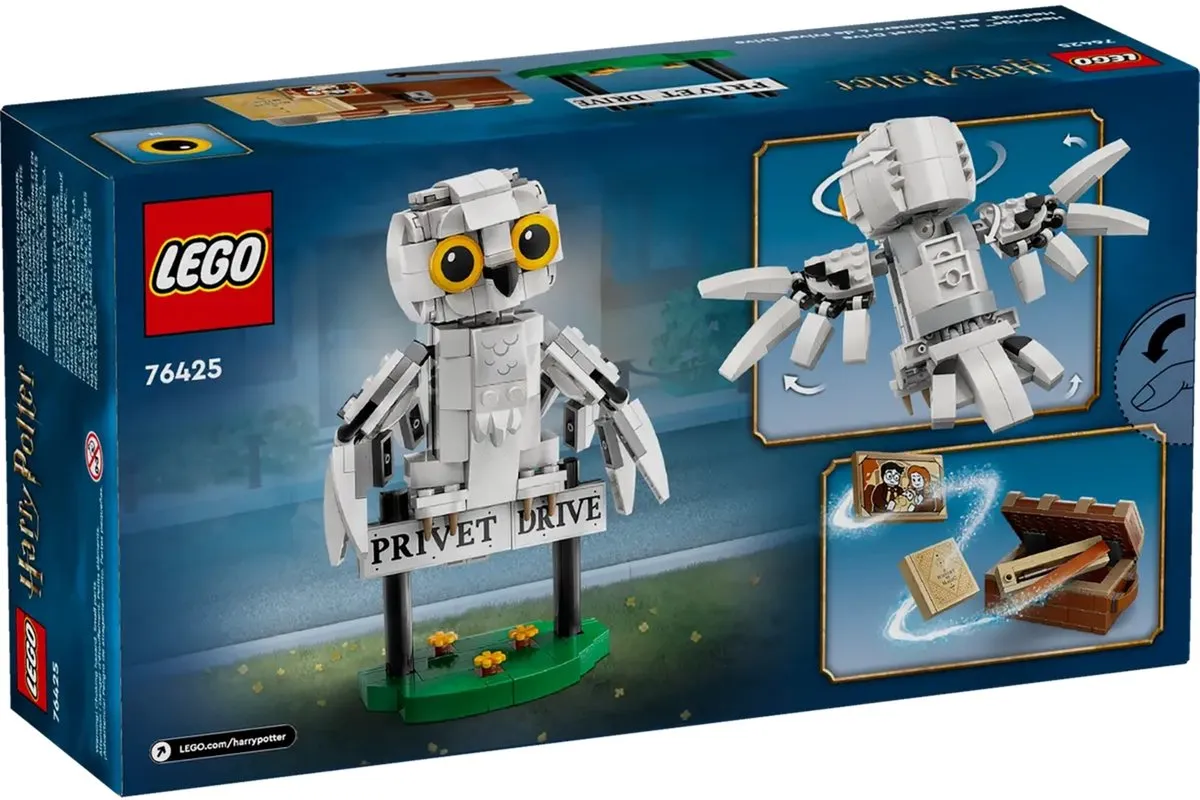 LEGO Harry Potter Hedwig 76425 - 337 Stukken - Meerkleurig - afbeelding 6 van 6