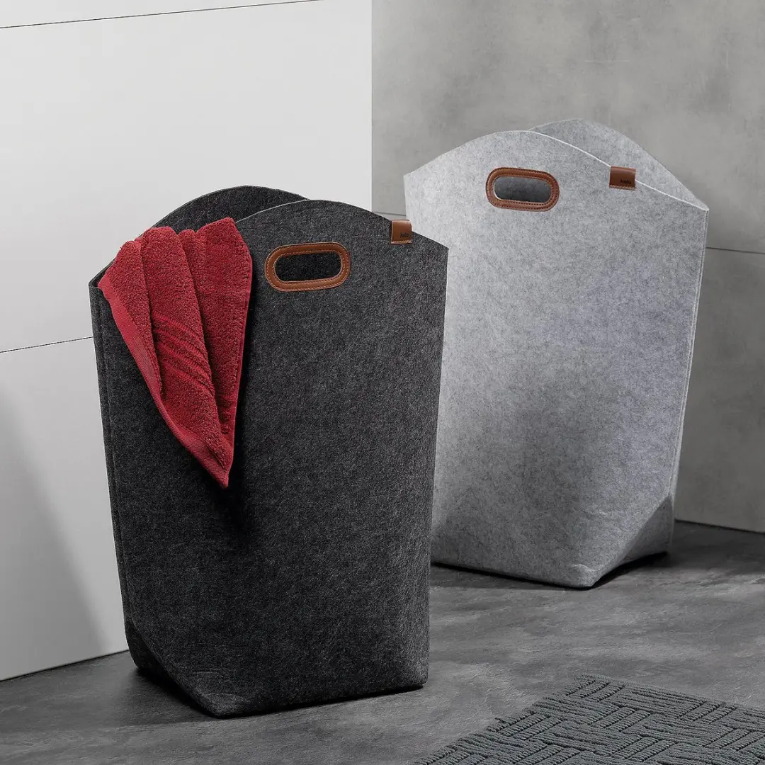 Kela Wasmand met Trekkoord 42L - Ø33cm Donker Grijs