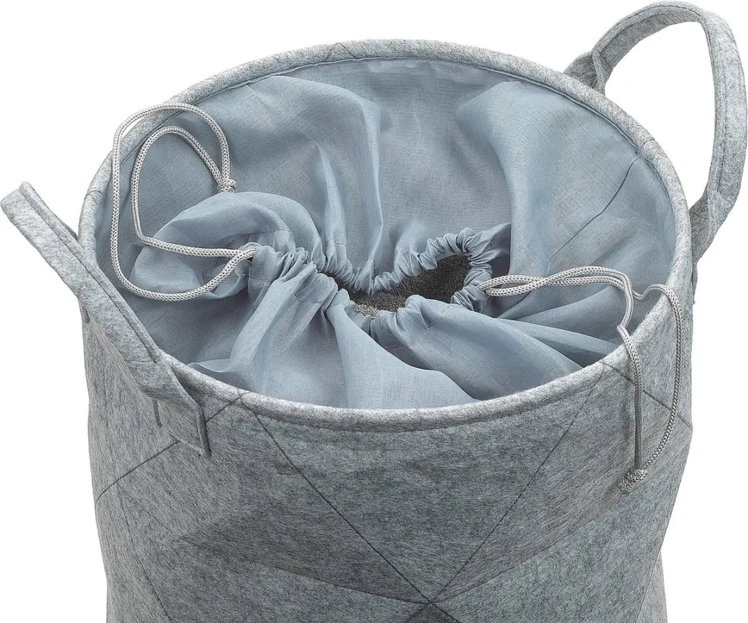 Kela Wasmand met Trekkoord 42L - Ø33cm Donker Grijs