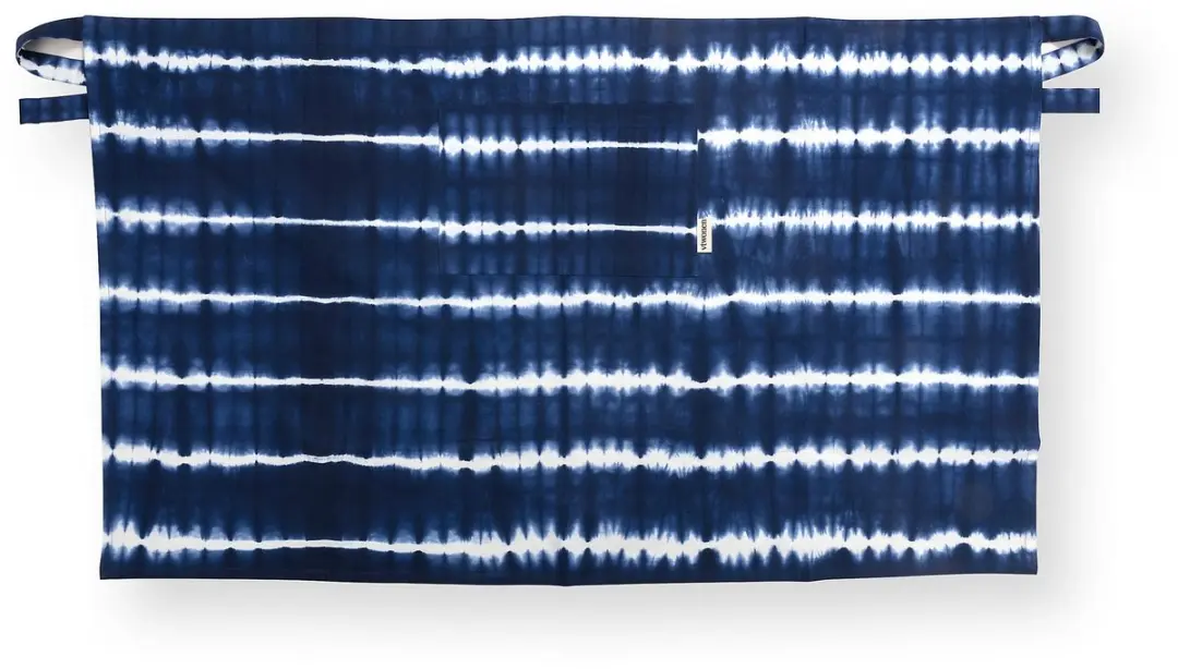 vtwonen Tie-Dye Keukenschort - 66x110cm - Blauw/Wit