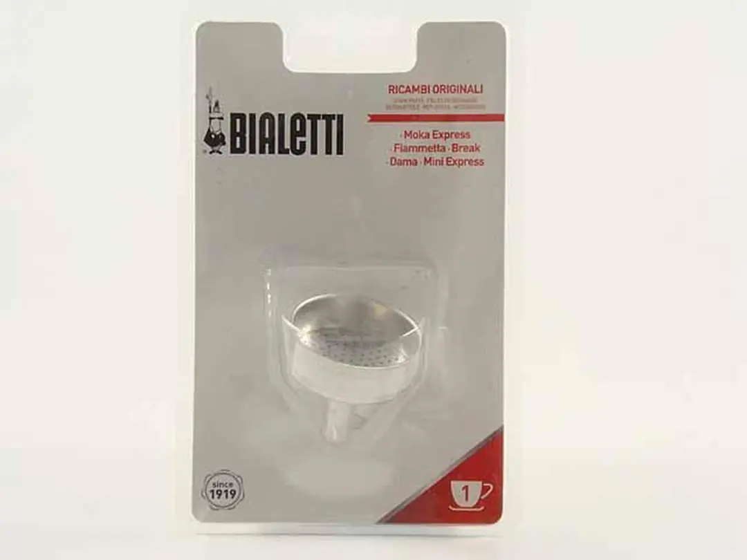 Bialetti Moka ALU Funnel Koffiefilter 1 Kop - Silver