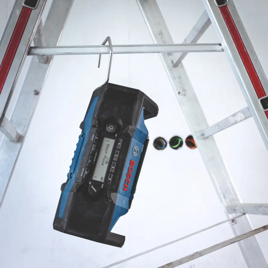 Bosch Professional GPB 18V-3SC Bouwradio - DAB+/FM/AM - Bluetooth - Groen