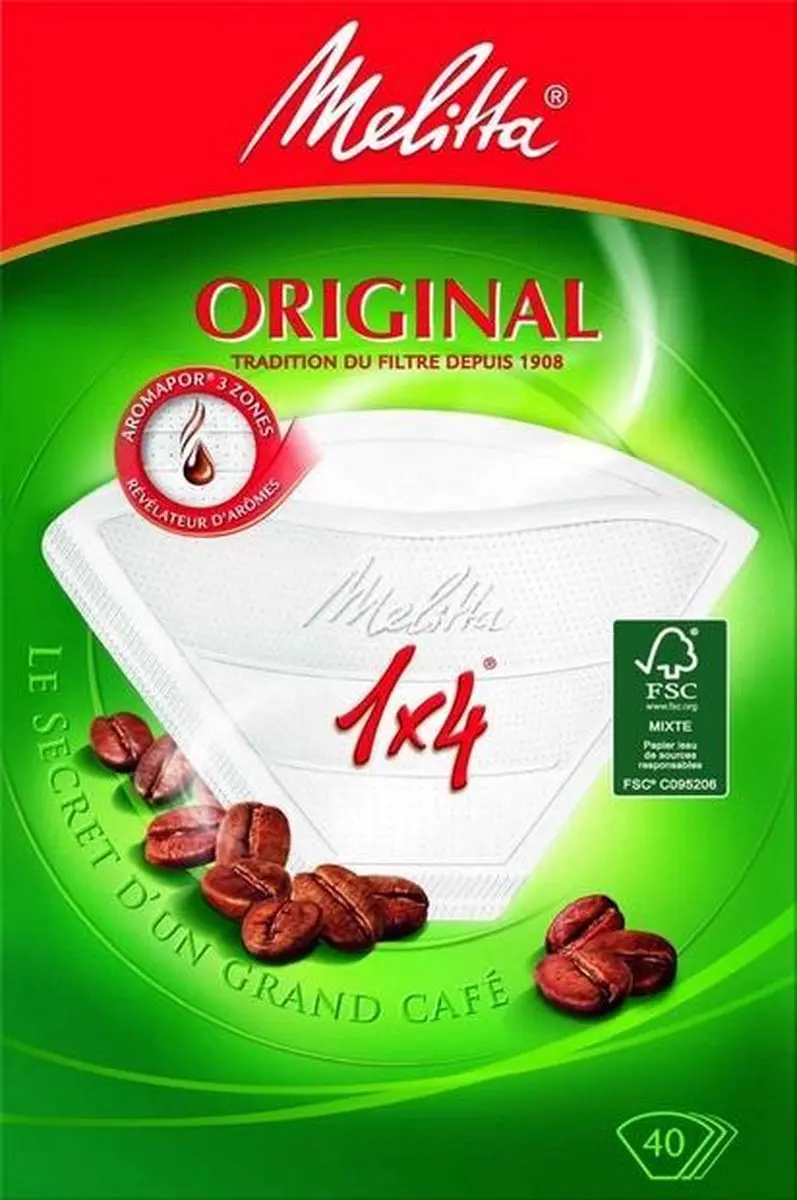 Melitta Koffiefilter Maat 1x4 - 40 Stuks