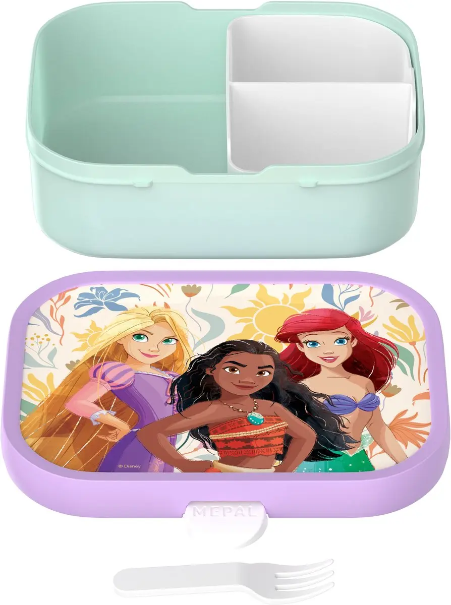 Mepal Campus Lunchbox 750ml - 3 Vakken - Princess Power
