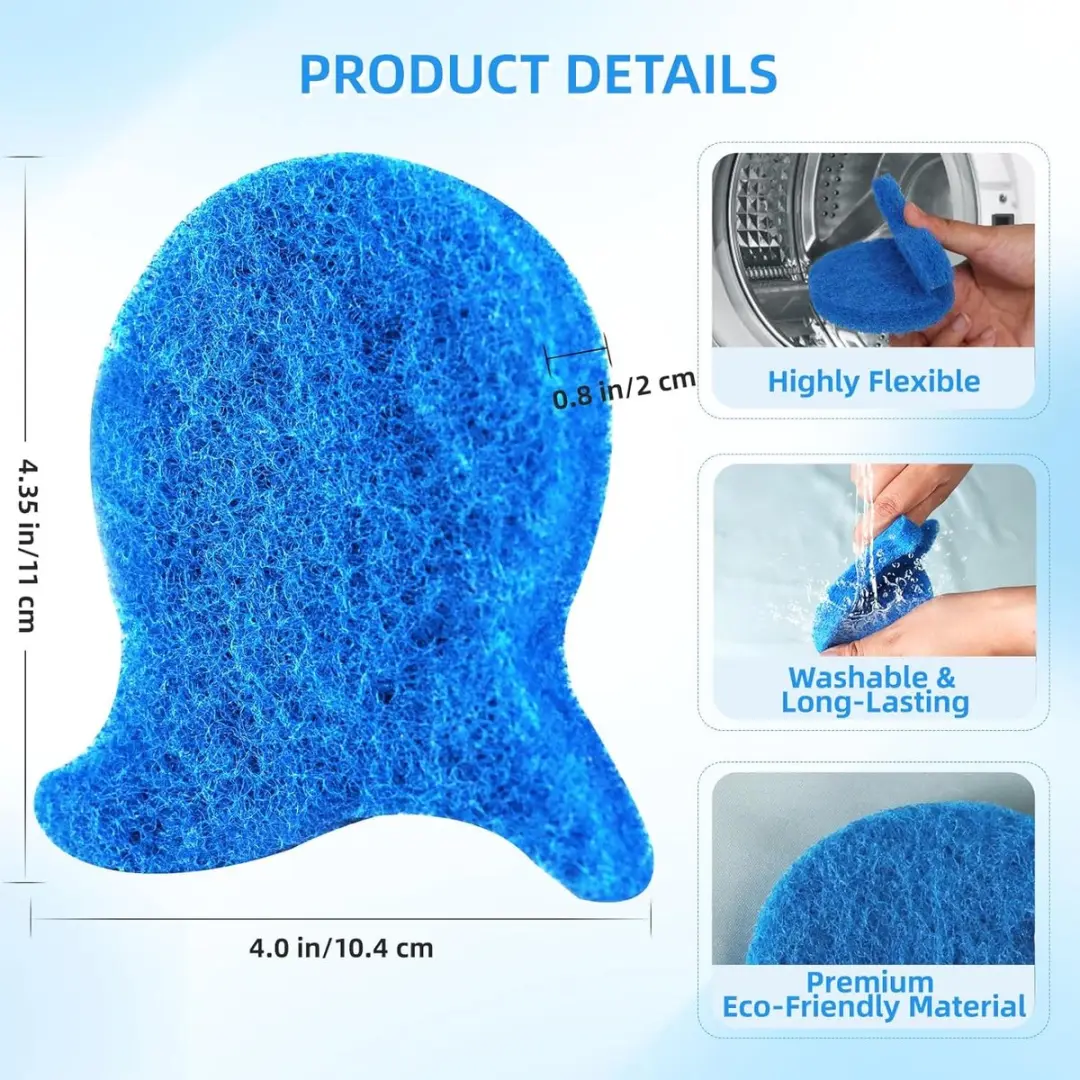ECTEATOY Herbruikbare Pluisverwijderaars 6 Stuks - Blauw