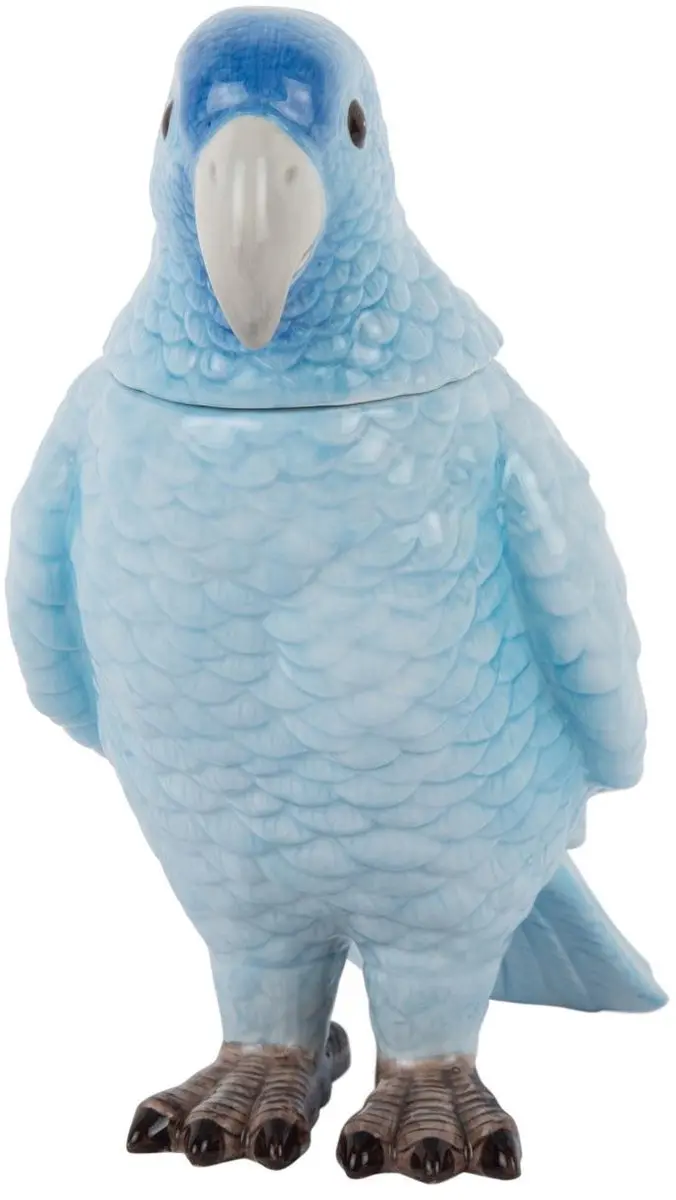 Present Time Voorraadpot Bird PT4070LB - Zachtblauw