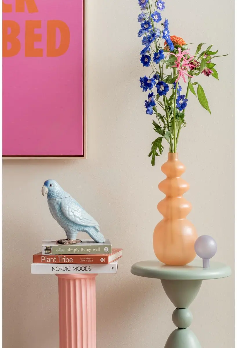 Present Time Voorraadpot Bird PT4070LB - Zachtblauw