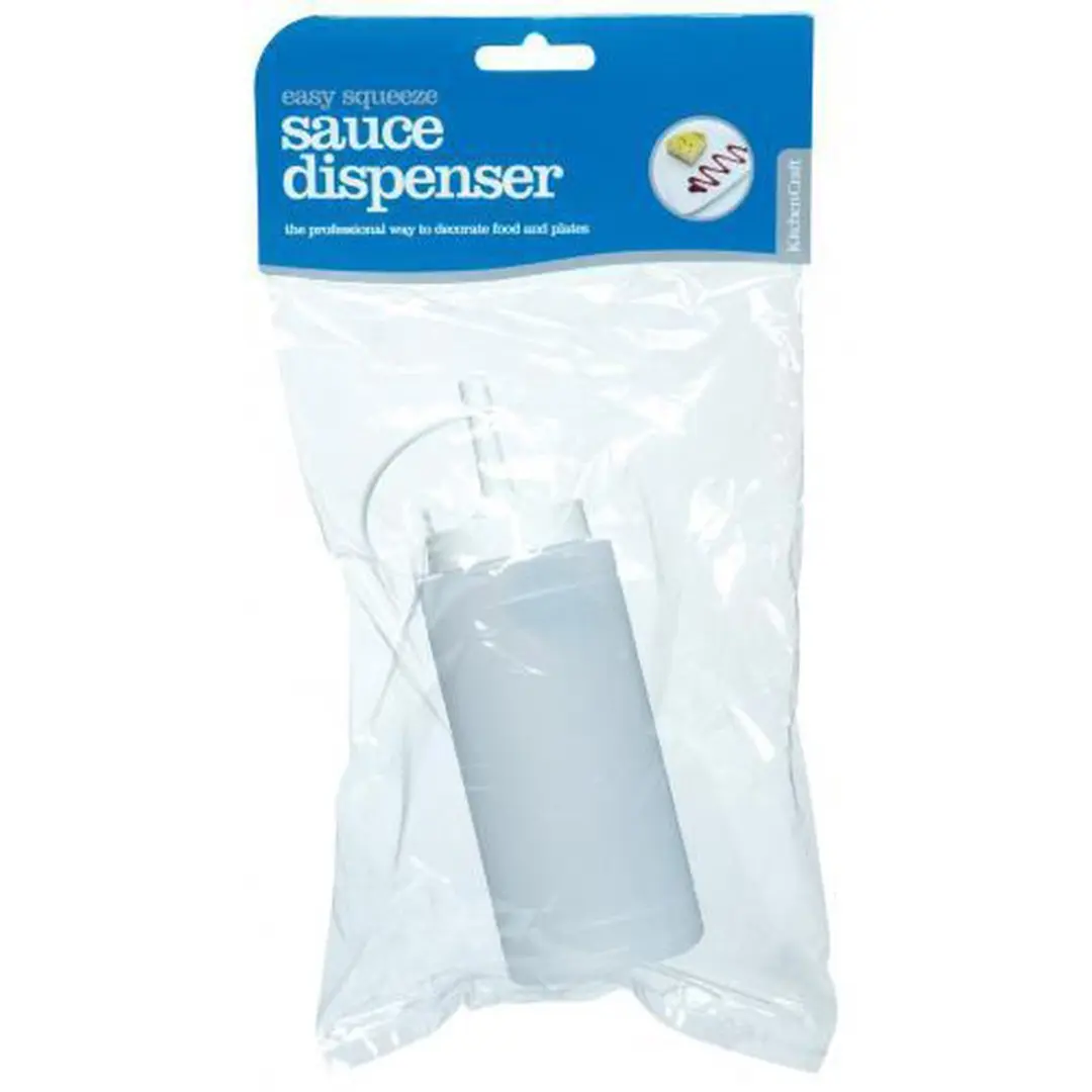 KitchenCraft Sausflesje 250ml - Transparant/Wit
