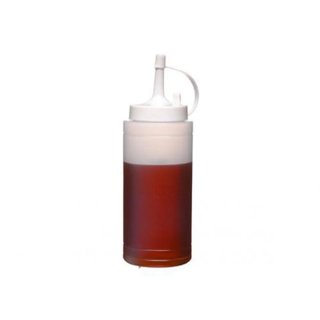 KitchenCraft Sausflesje 250ml - Transparant/Wit