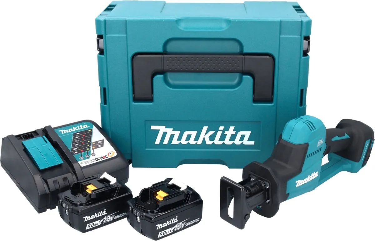 Makita DJR189RTJ Sabrezaag 18V LXT - 2x 5,0 Ah