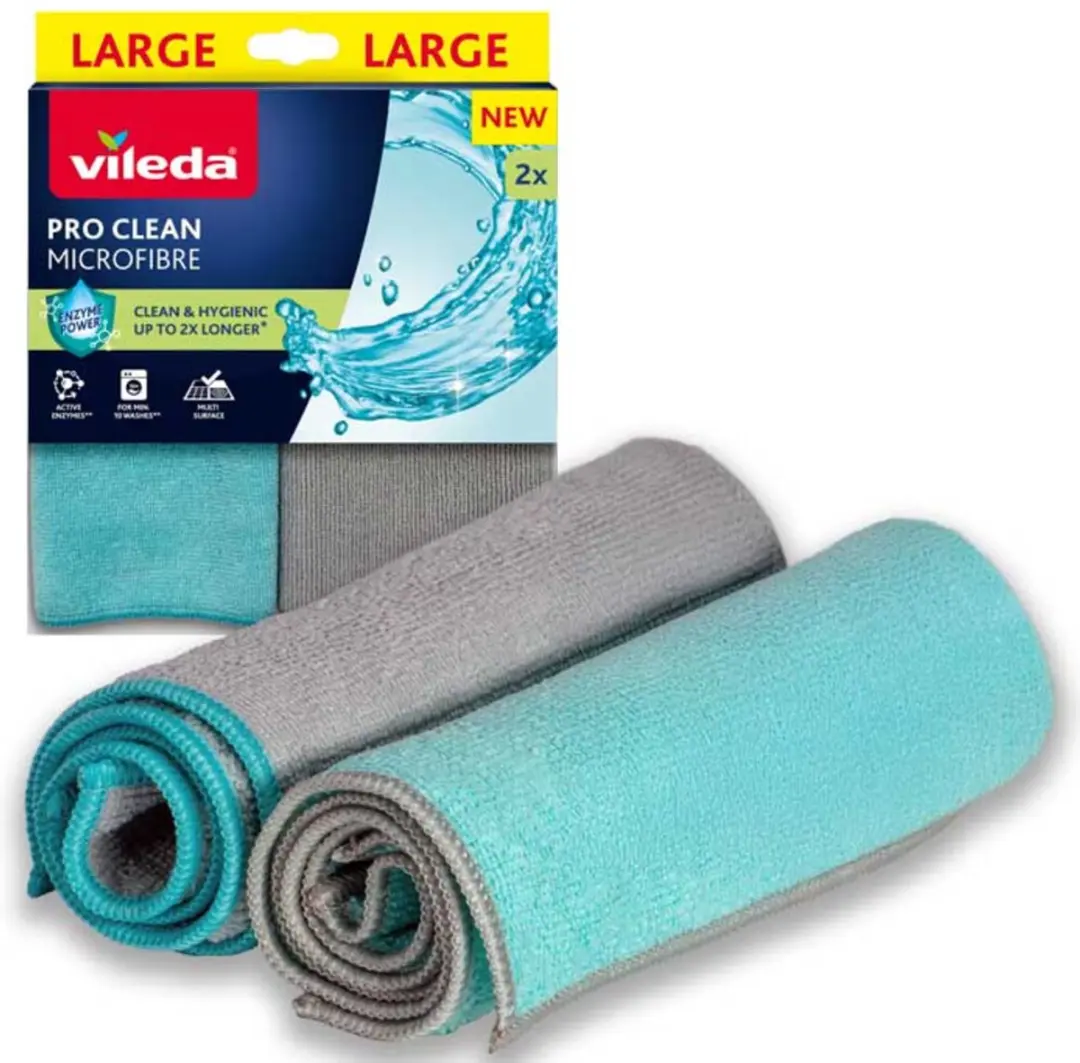 Vileda Microvezeldoek Pro Clean - 20 Stuks (3x5) - Grijs