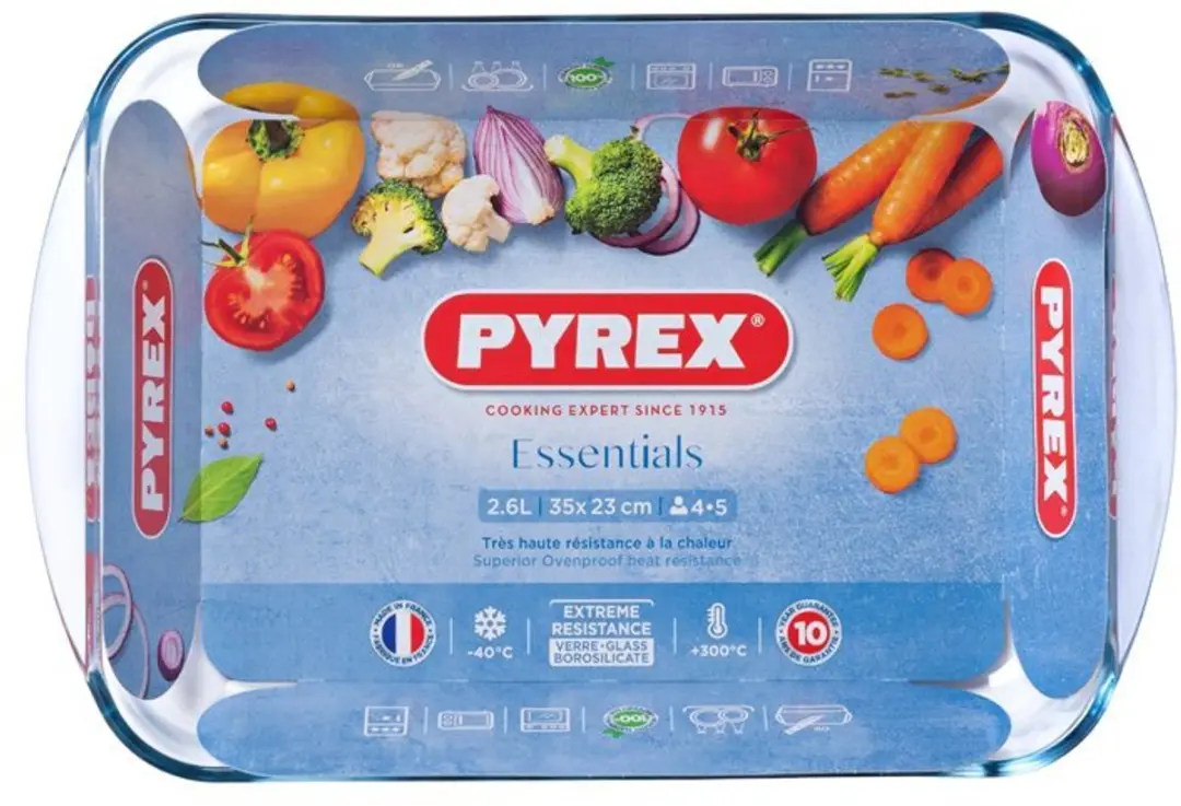 PYREX Rechthoekige Ovenschaal 2,6L 35x23x5cm - Transparant