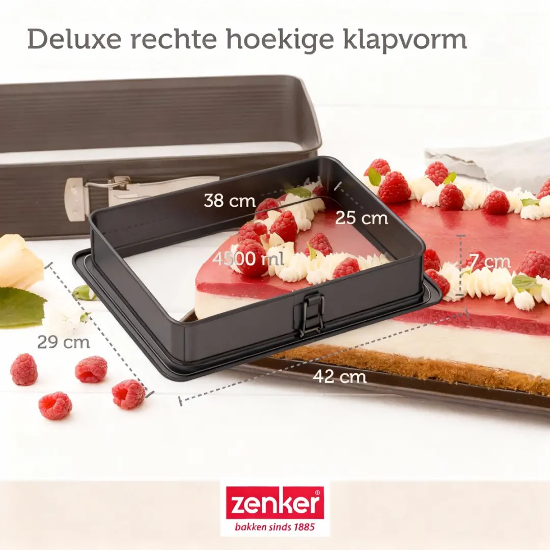 Zenker Bakkersset met Springvorm 42x29cm - Zwart