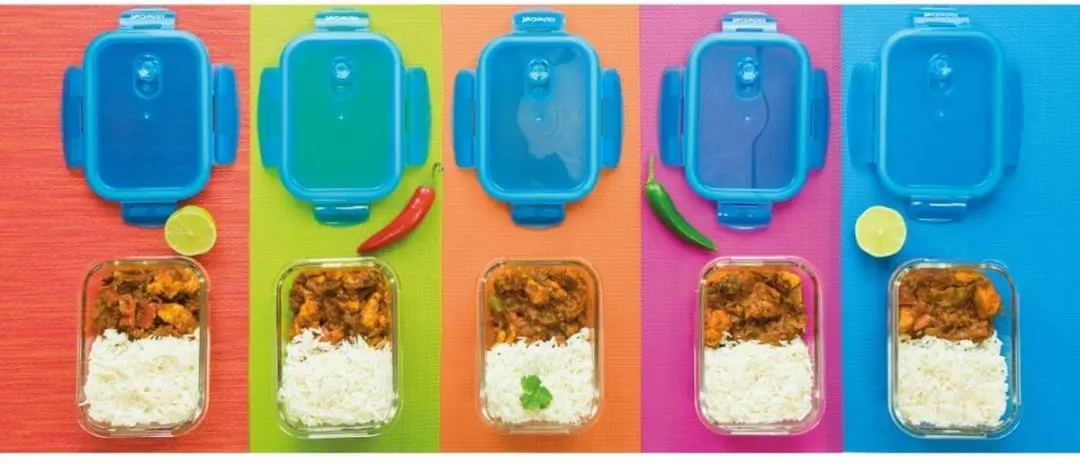 KitchenCraft Glas Voedselcontainer 1L - Transparant