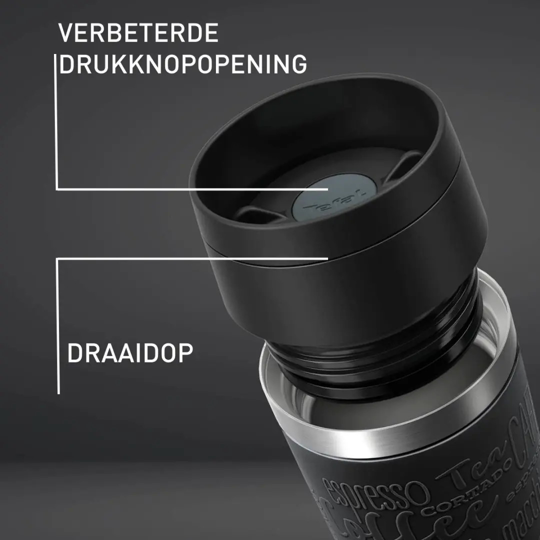 Tefal Travel Mug N2022010 Thermosfles 500ml - Zwart