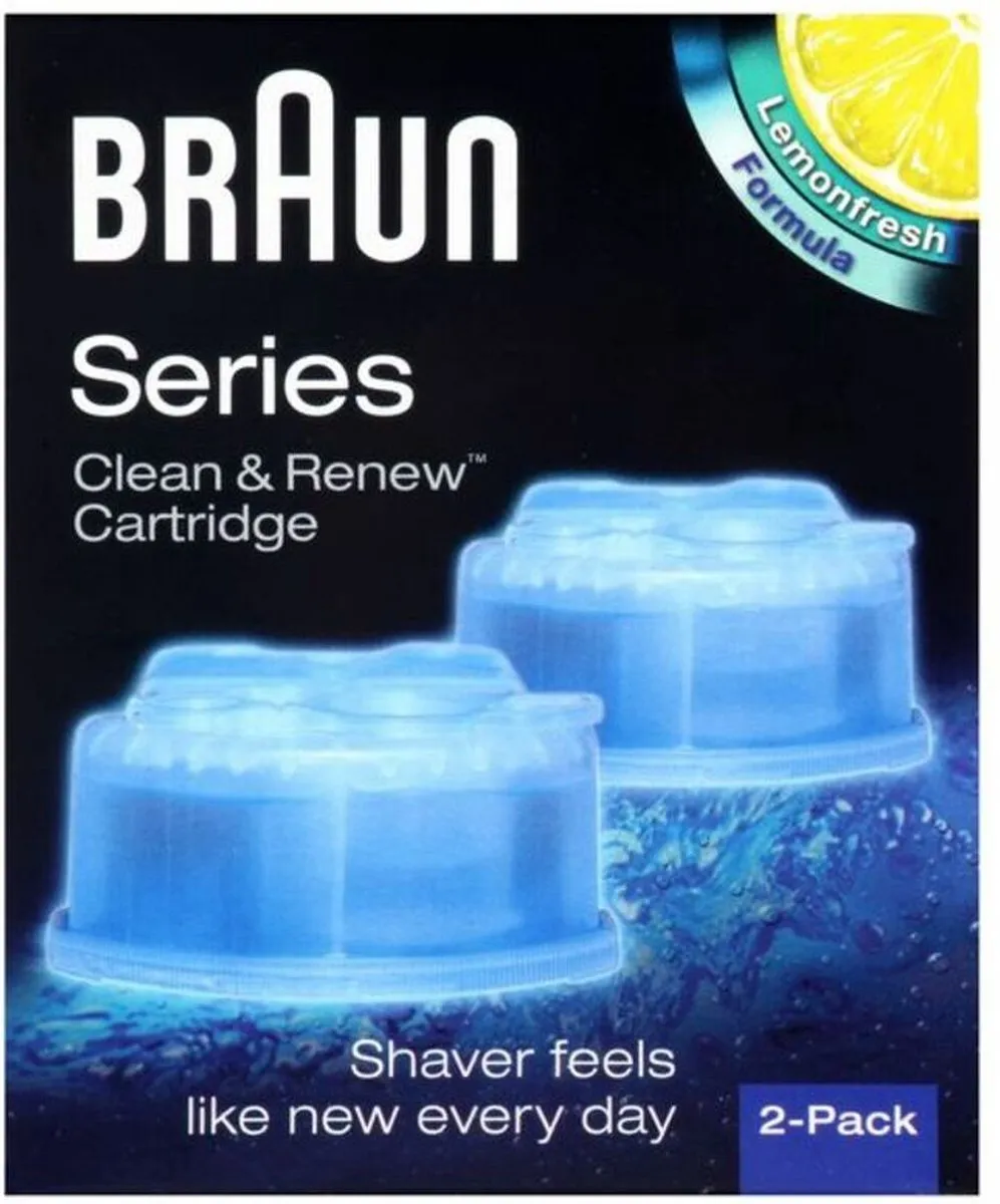 Braun Clean & Renew Reinigingsvloeistof Scheerapparaat - 2 Stuks