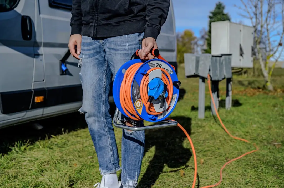 Brennenstuhl Camping Kabelhaspel 25m Oranje - 3500W