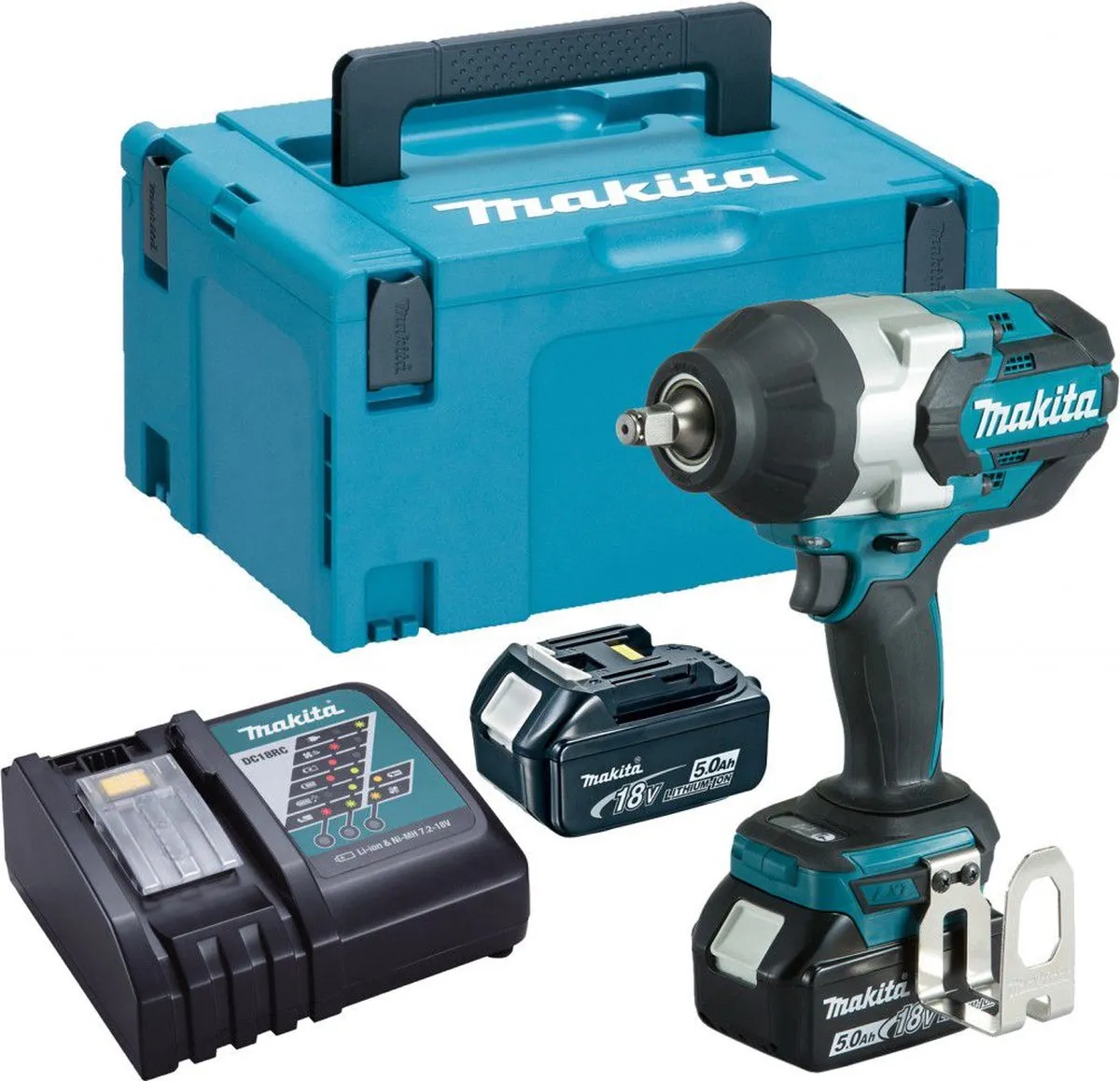 Makita DTW1002RTJ Accu Slagmoersleutel - 1050Nm - 2x 5.0Ah - Koolborstelloos