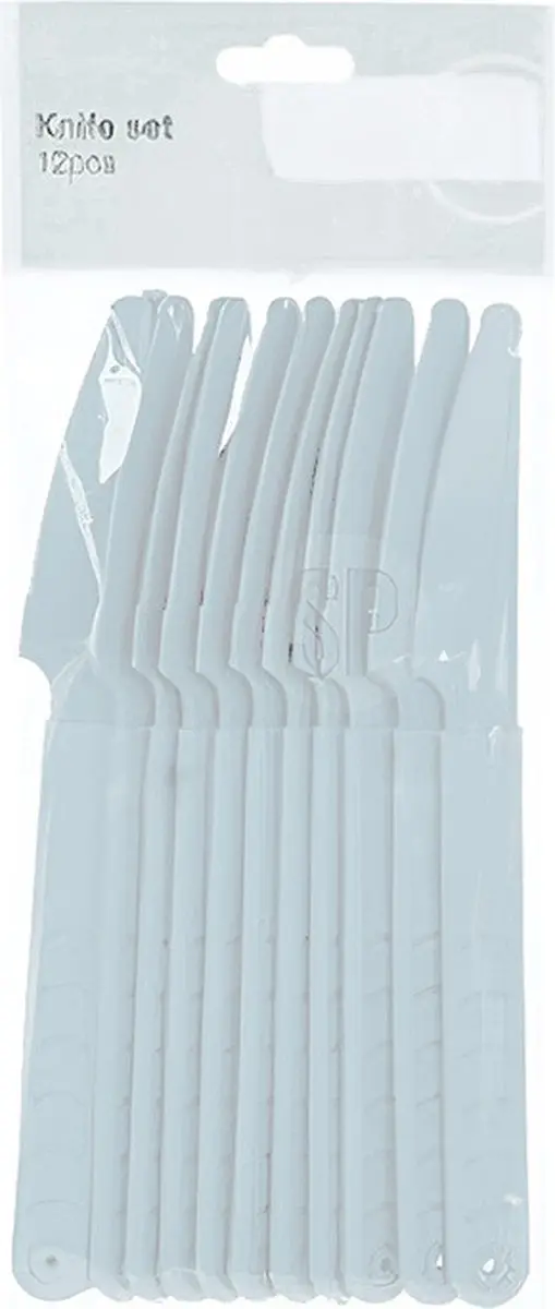 Excellent Houseware Herbruikbare Messen 40 Stuks - Wit