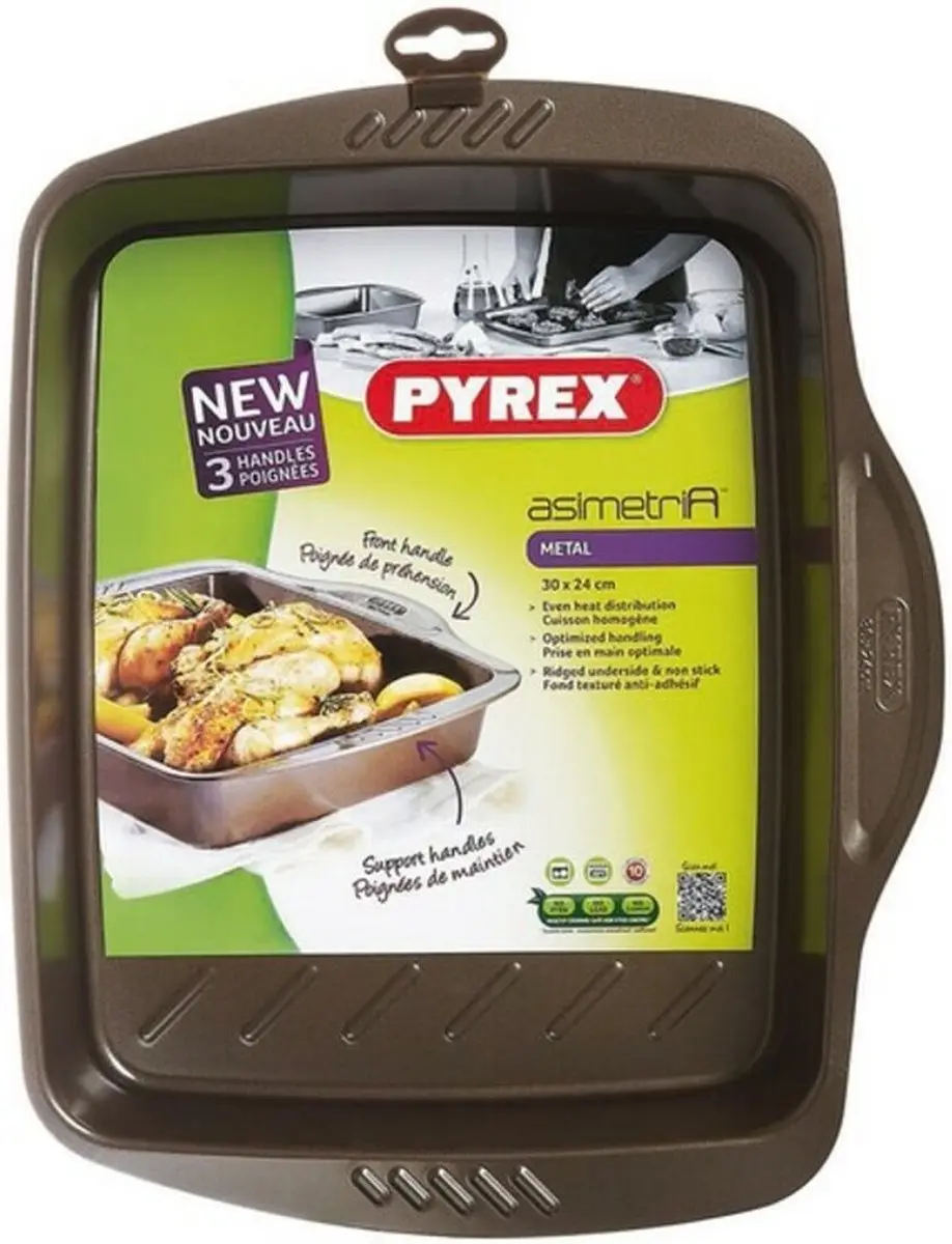 PYREX Asimetria Ovenschaal Rechthoekig 6L - Bruin
