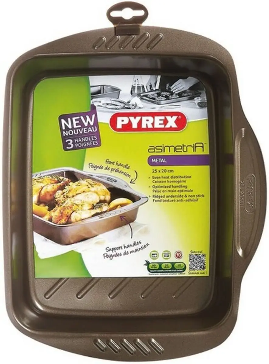 PYREX Asimetria Ovenschaal Rechthoekig 6L - Bruin